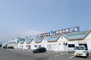 魚介類の専門店が沢山！河岸の市